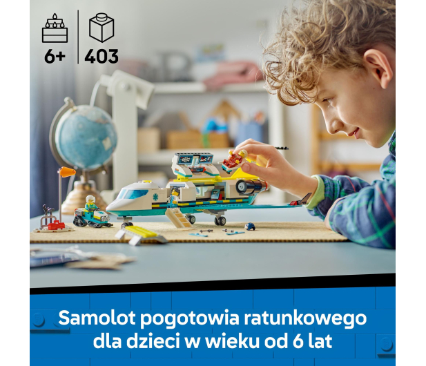 LEGO City 60465 Samolot pogotowia ratunkowego - 1331642 - zdjęcie 4